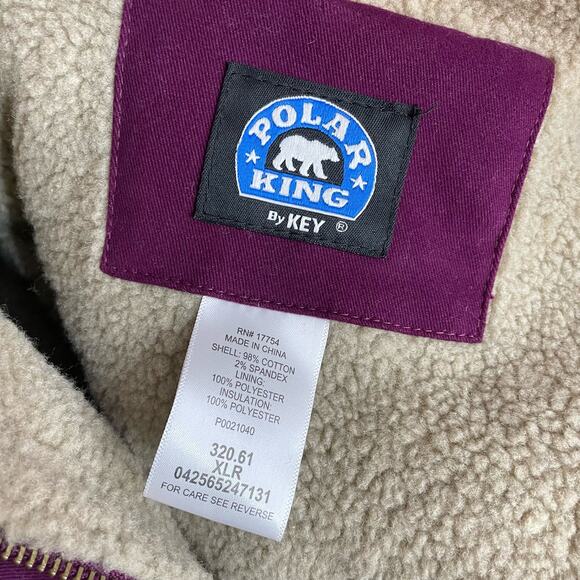 Key Polar King Canvas Quilted Insulated Workwear Barn Coat Jacket womens XL - Picture 9 of 11